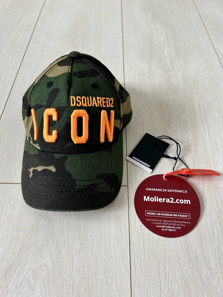 Dsquared2 ICON czapka z daszkiem dziecięca oryginalna Moliera 2