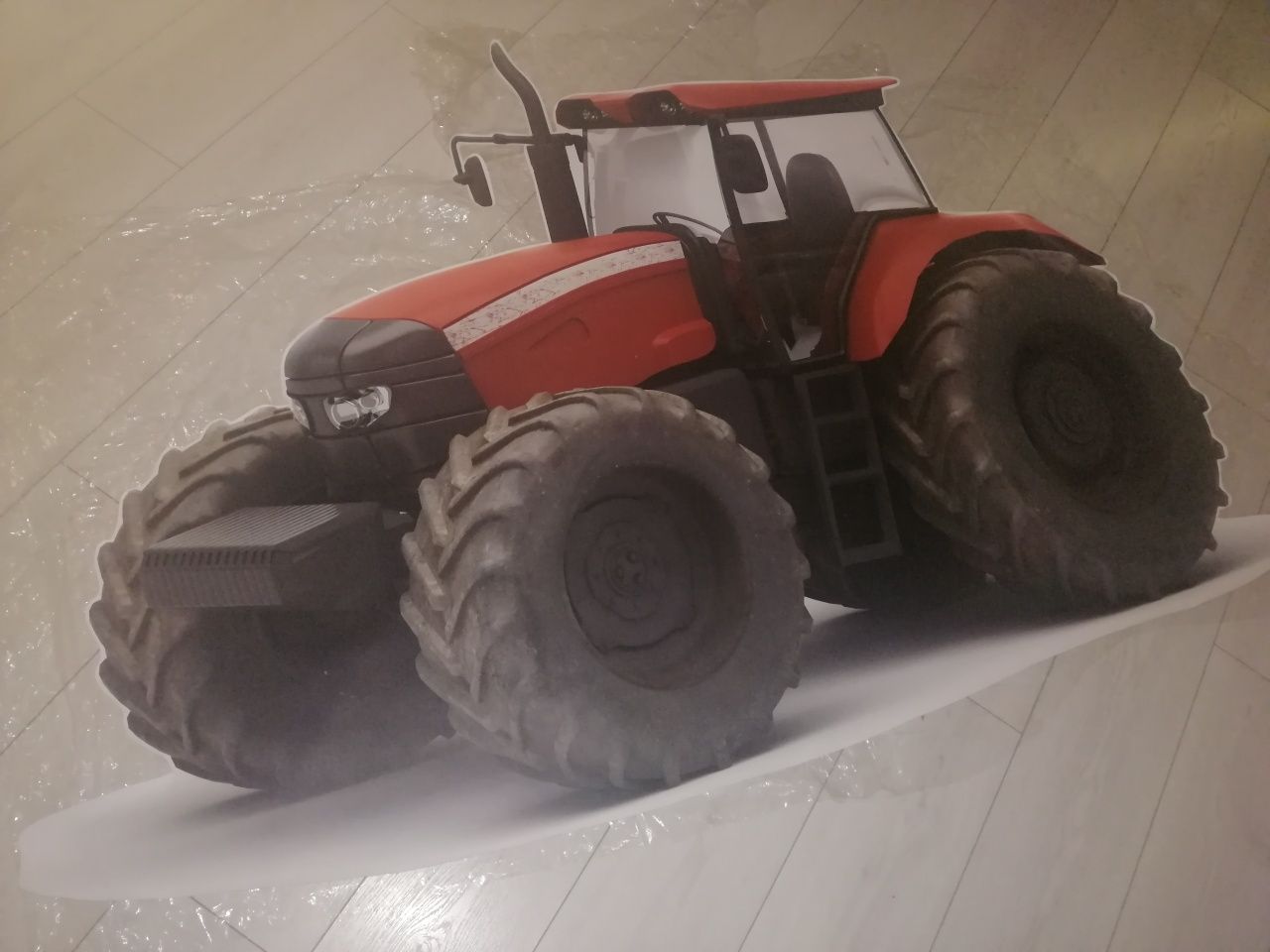 Dekoracja naklejka ścienna 3d traktor duży 160x107cm