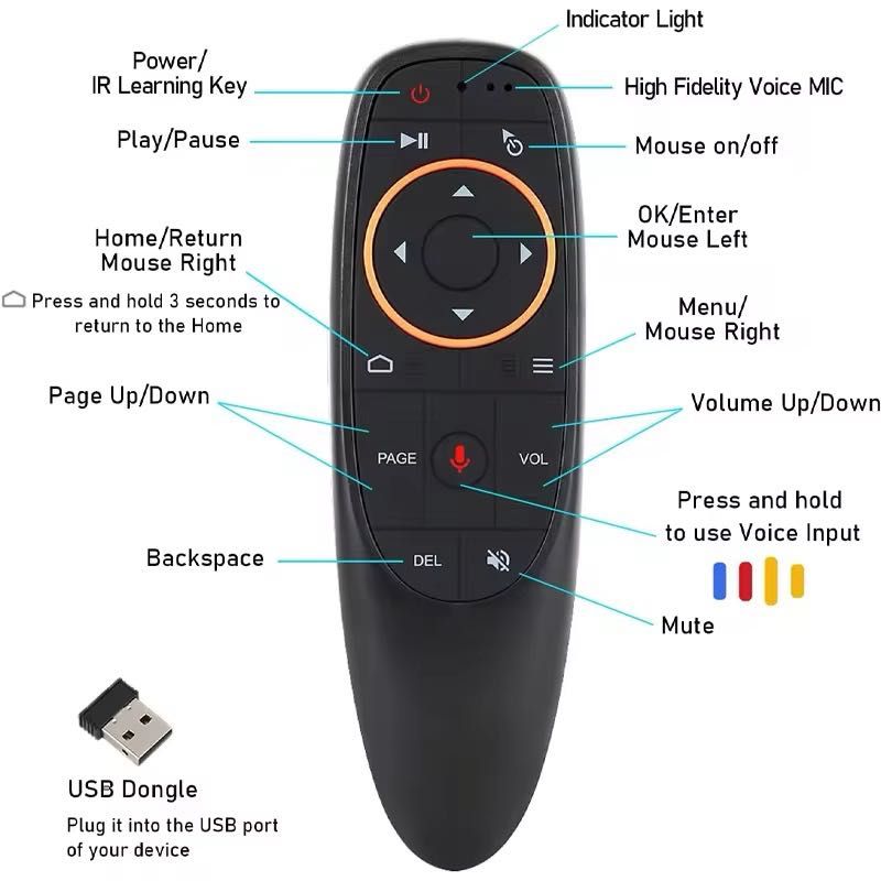 Comando universal G10S giroscopio comando voz. NOVO