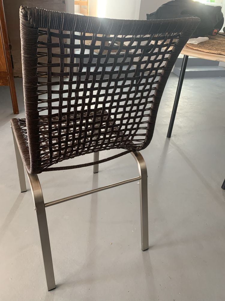 6 cadeiras castanhas IKEA NANDOR