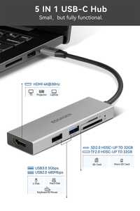 USB hub + hdmi + usb 3.0+usb 2.0+SD+TF 2.0
