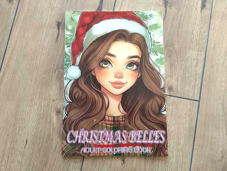 Christmas Belles A4, Adult Coloring Book
