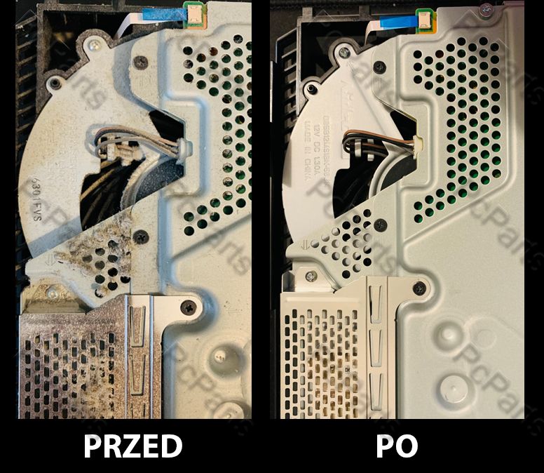 Serwis, czyszczenie konsoli Playstation 4, PS4, XBOX, PTM, Kryonaut