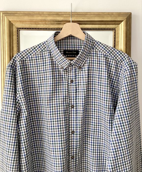 Koszula w kratę rozmiar XL Massimo Dutti