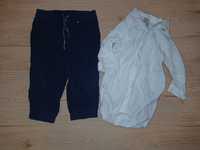 036 - spodnie / body koszula / chłopiec / roz. 74