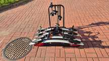 bagażnik rowerowy Aguri Active Bike 3+1 kompletny na 4 rowery