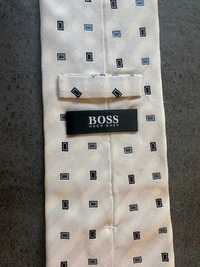 Przepiękny  krawat  Hugo  Boss Made in  Italy  Silk  100 %