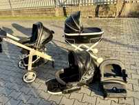 Trio Carrinho bebé + ovo + alcofa + isofix