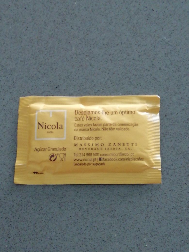 Pacotes de Açúcar, "Nicola" - coleção