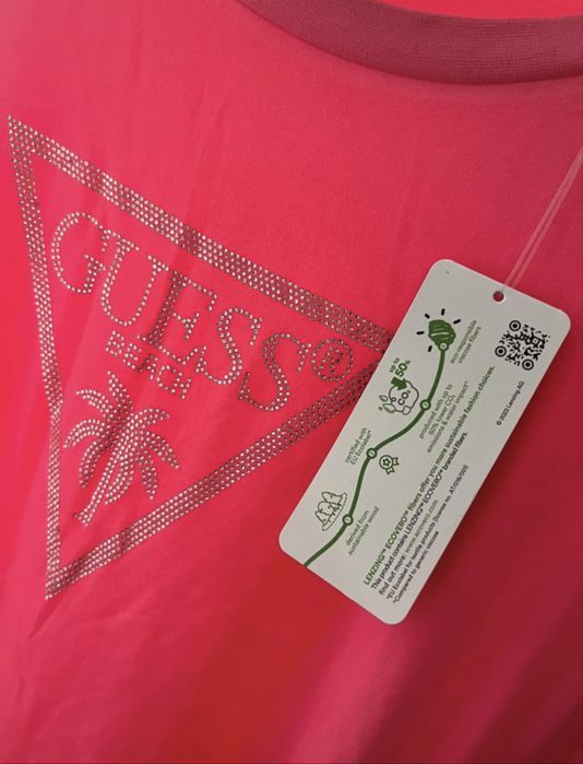Tshirt  Guess M rosa fucsia dá a L, xl ou xxl