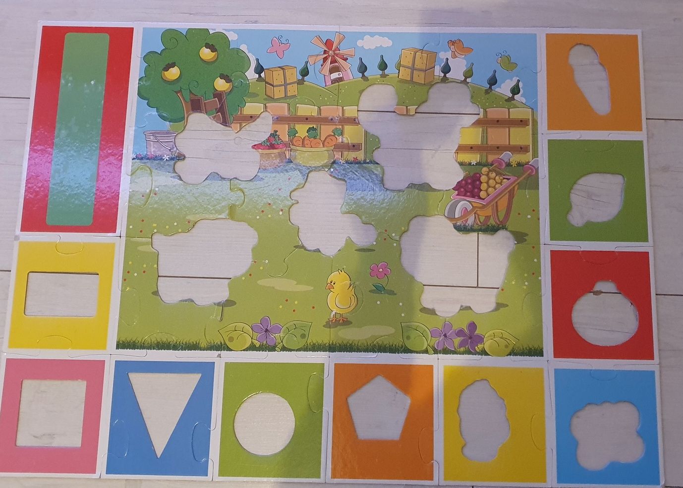 Puzzle zwierzęta na wsi farma  3+