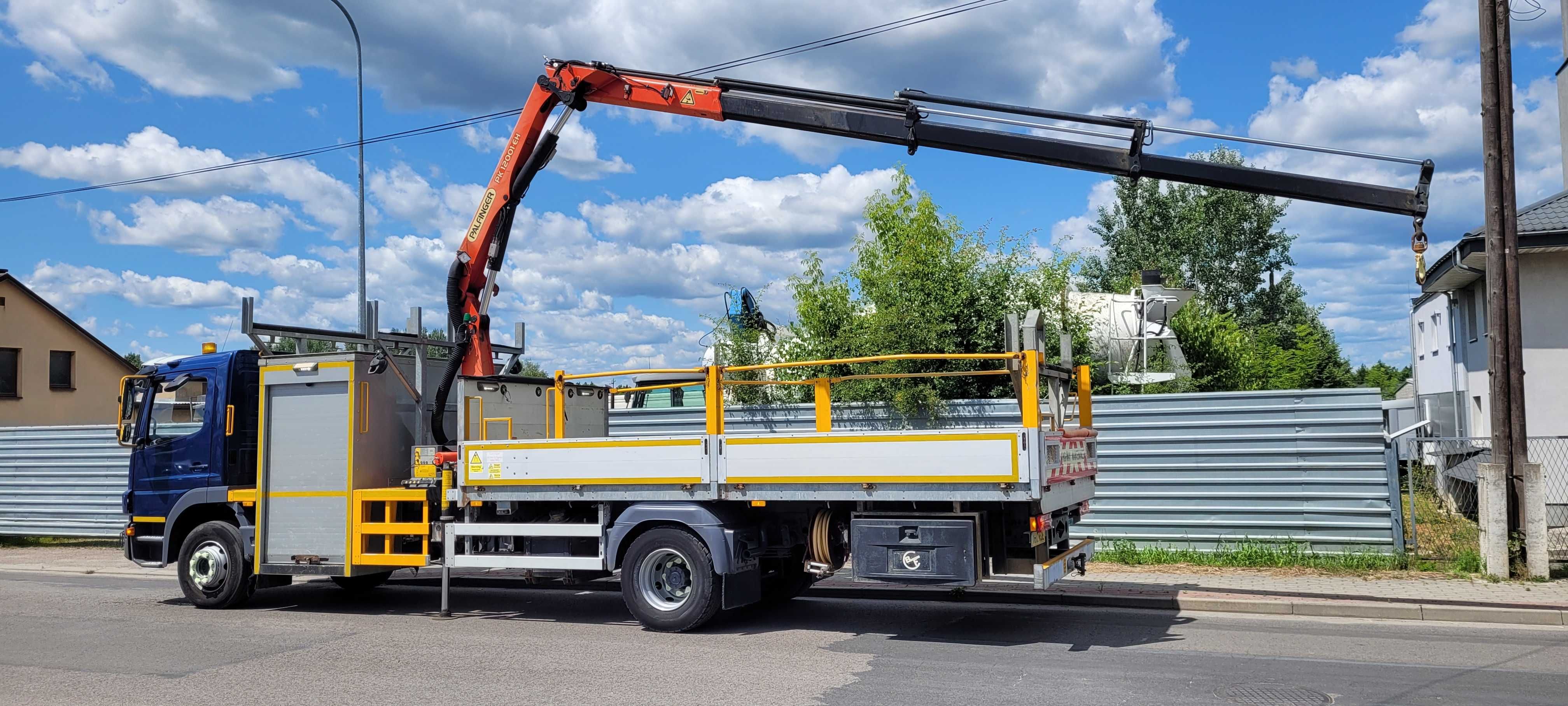 Mercedes ATEGO 1624 HDS PALFINGER PK 12001 EH 3wys PILOT Kompresor Eu5