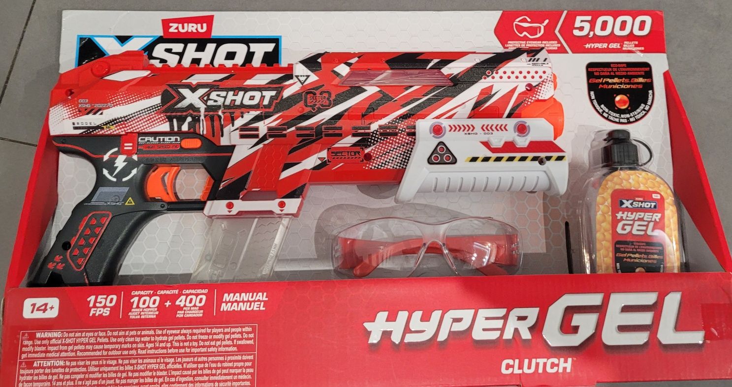 Karabin na kulki X-SHOT HYPER GEL Wyrzutnia Pistolet  + akcesoria