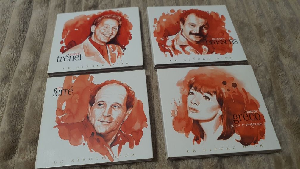 CD Le Siècle D'or Gréco , Brassens , Ferré , Trénet  8szt płyt.