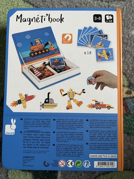 Zestaw Gra, zabawka Magnetic book tablica kredowo magnetyczna