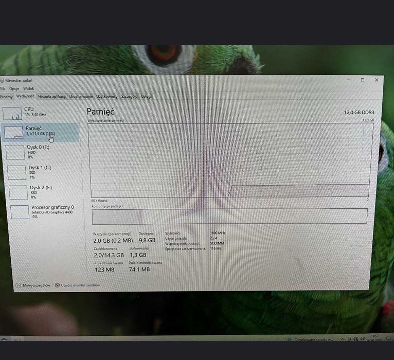 Komputer Asus Aspire XC-605 i3-4130, 12GB Ram Ssd 120 GB Hdd 500GB DVD
