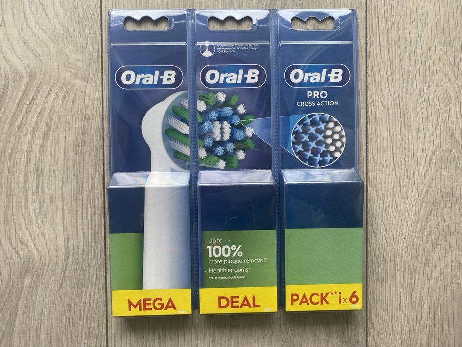 6x Oral-B Pro Cross Action Końcówki do szczoteczek elektrycznych