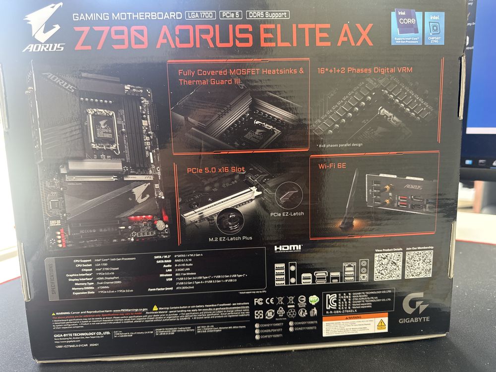 Gigabyte Z790 AORUS ELITE AX LGA 1700