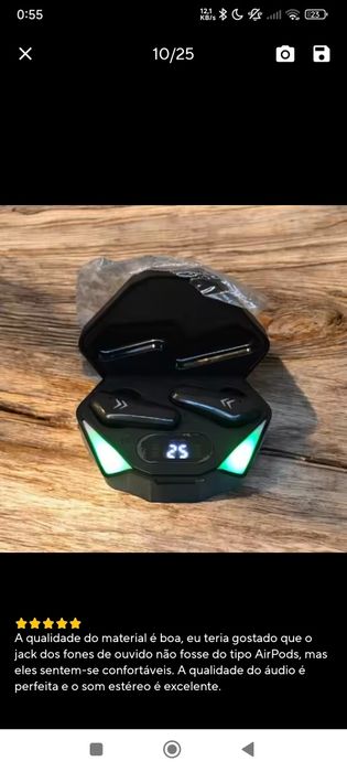 Caixa de fones RGB BOA QUALIDADE