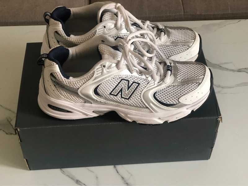 New Balance 530 White Silver Navy R.38