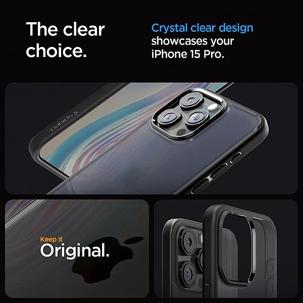 Spigen Ultra Hybrid Iphone 15 Pro Frost Black