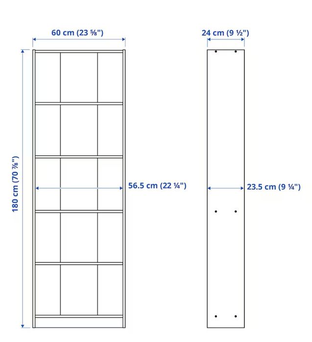 Regał Ikea Gersby 60 x 180 cm