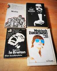 4 książki o tematyce mafijnej, gangsterskiej, ojciec chrzestny