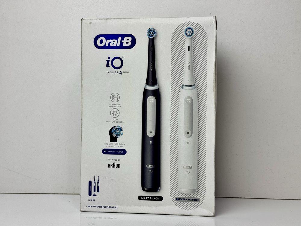 Нова Електрична зубна щітка ORAL-B iO SERIES 4DUO Black+White