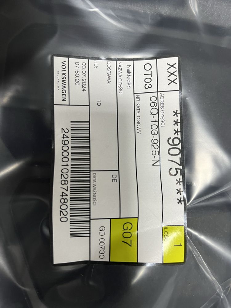 Osłona Pokrywa silnika Vw Golf 8 Gti Seat Skoda