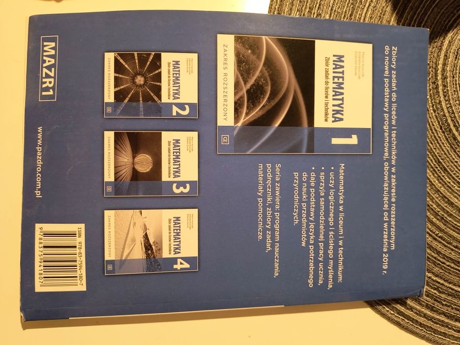 Matematyka 1. Zbiór zadań do liceów i techników. Zakres rozszerzony