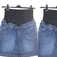 x7 MAMALICIOUS Ciążowa Spódnica Jeans Elastyczny Pas 38 M