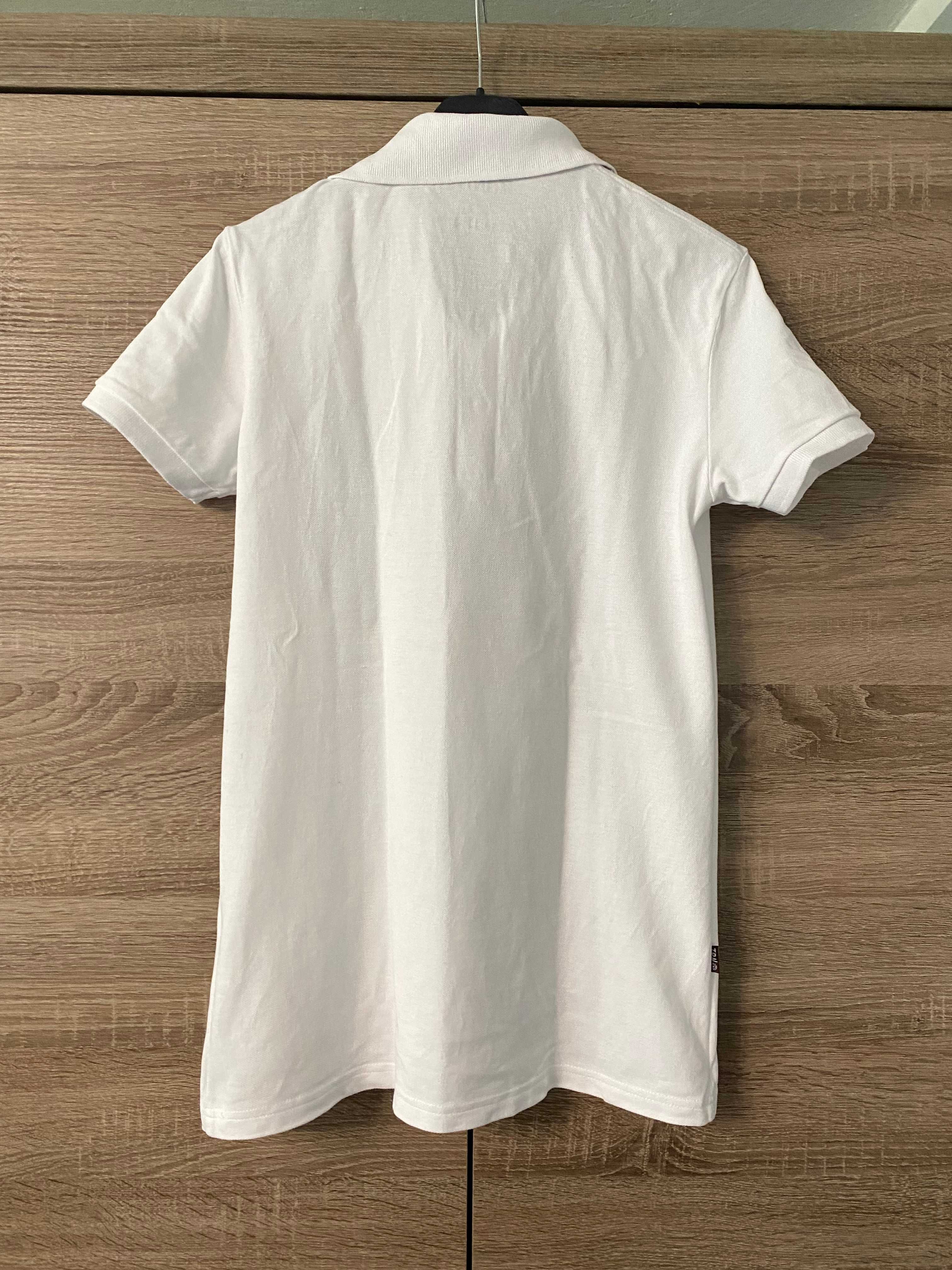 Męski t-shirt polo koszulka z kołnierzykiem S elegancka bawełniana