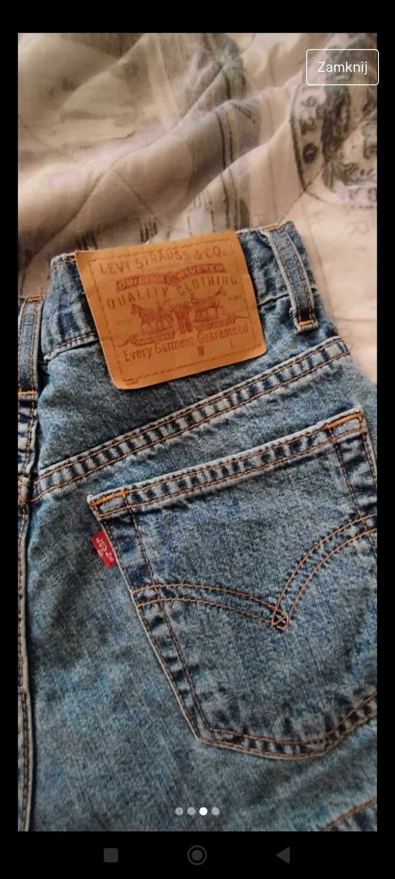 levis - krótkie spodenki - jeansy