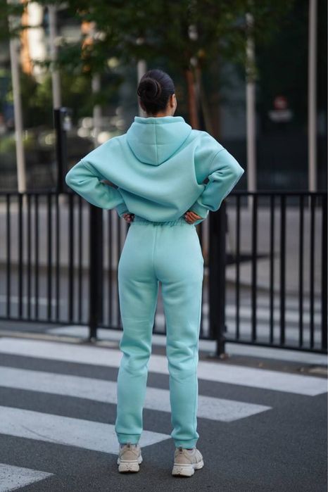Стильний костюм з подвійним капюшоном  та обʼємним худі