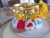 Taça decorada para casa