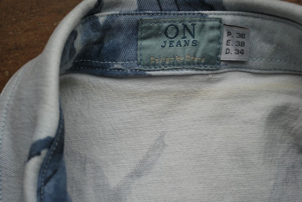 Camisa Homem de Ganga Marca On Jeans (Design By Onara) Tamanho S - 36