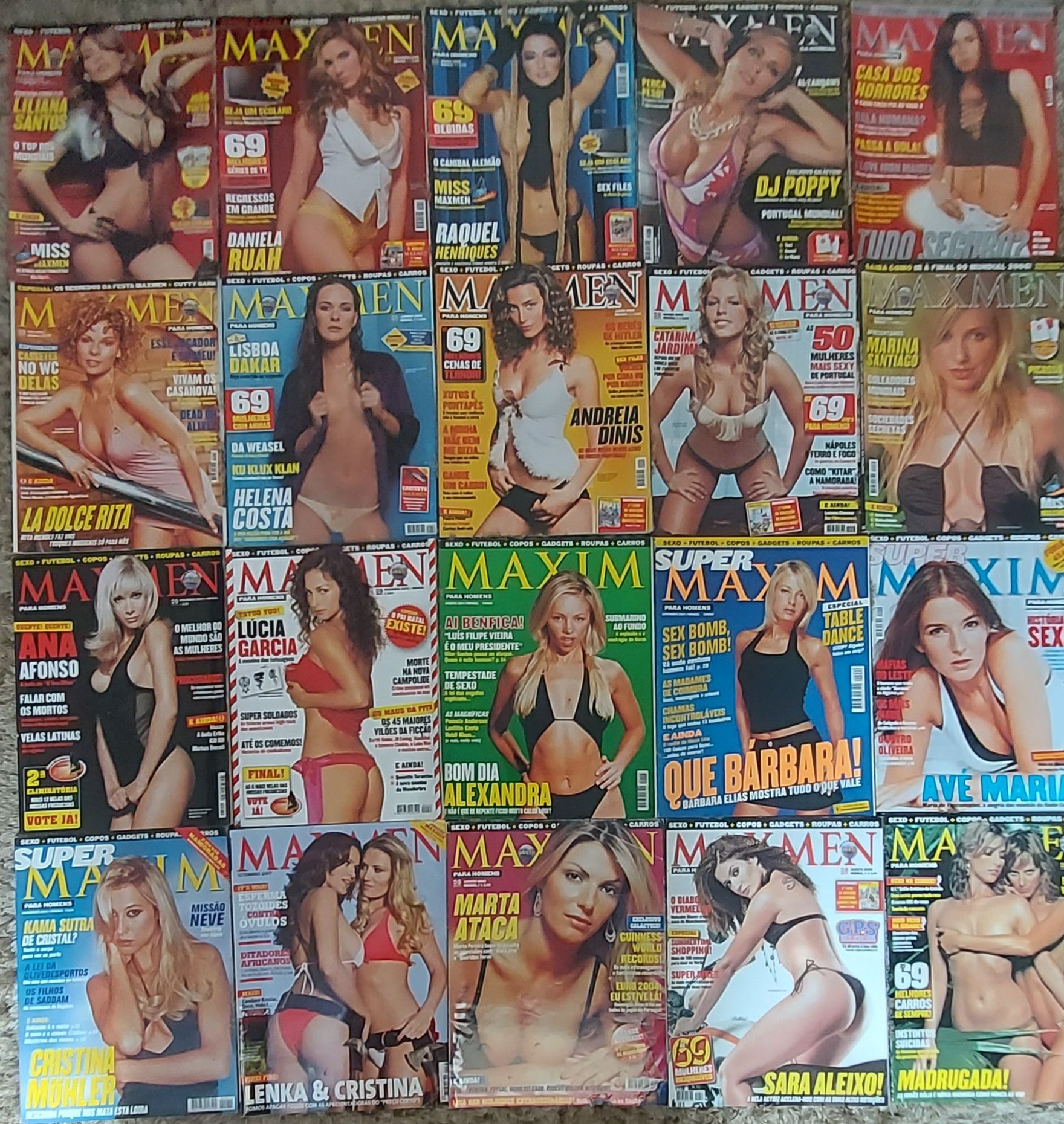 Revistas Maxim e Maxmen (de 2001 a 2008)