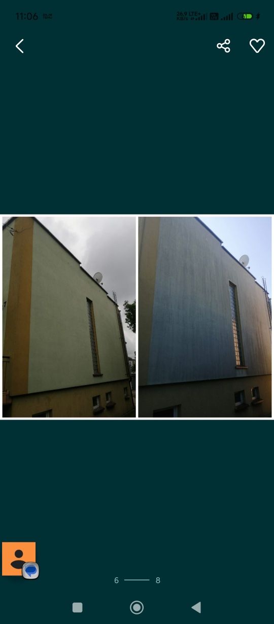 Mycie kostki,elewacji,dachów,przeszkleń itp