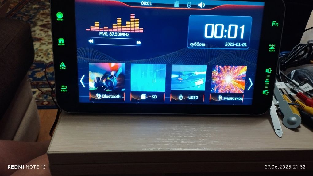 Авто магнітола 1 Din андроїд CarPley Android auto MP5 Player автомагні
