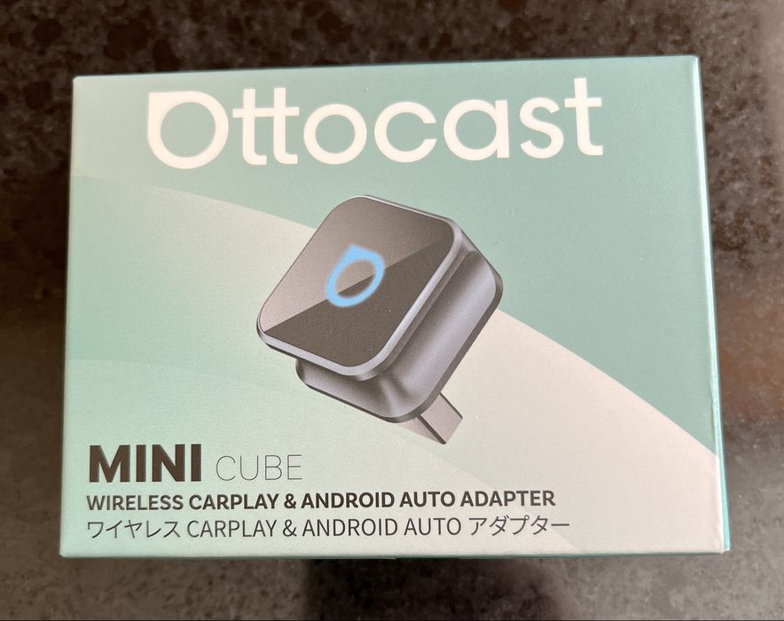 Ottocast Mini Cube para Carplay ou Android Auto sem fios. Novo.
