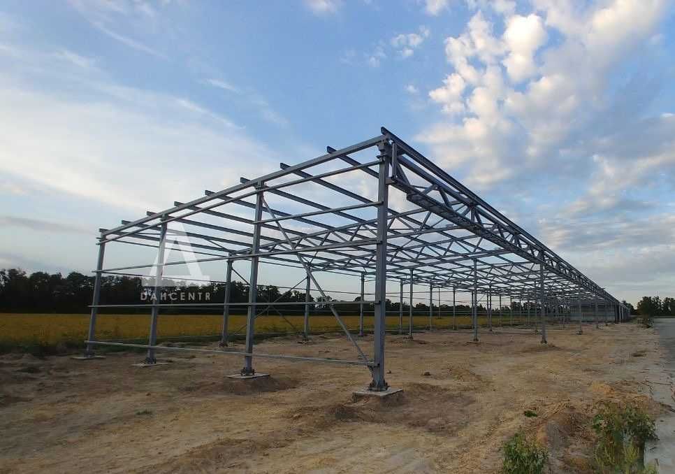 Ангар під ключ 12,5х36х4,5 Бокс - під літаки, гараж / холодний