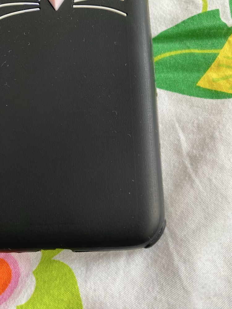Obudowa case etui Huawei P9 Lite Mini czarny kot z uszkami miekki