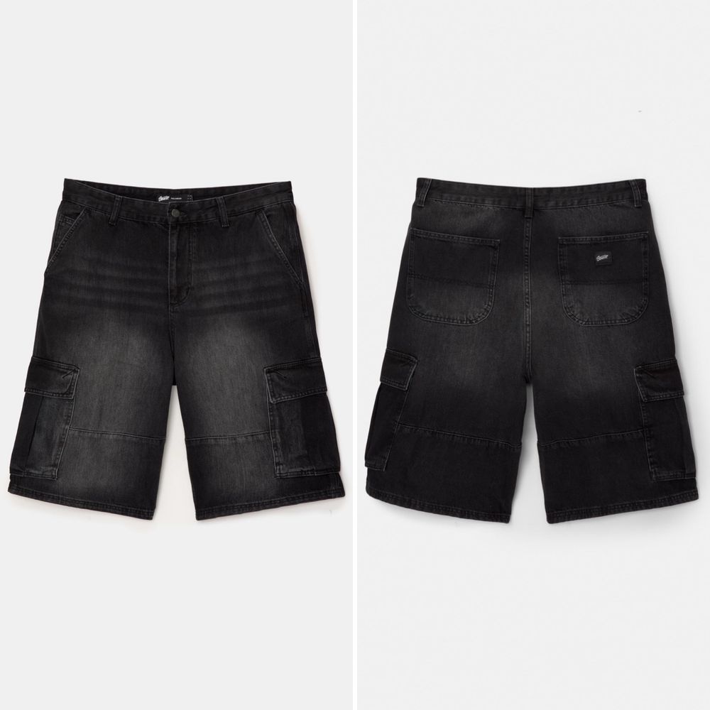Шорти Pull&Bear (S-M) Skater Fit Оригінал Нові Широкі Шорты Широкие