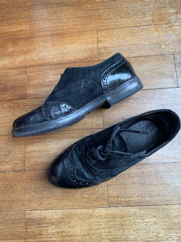 Sapato oxford, preto, tamanho 35