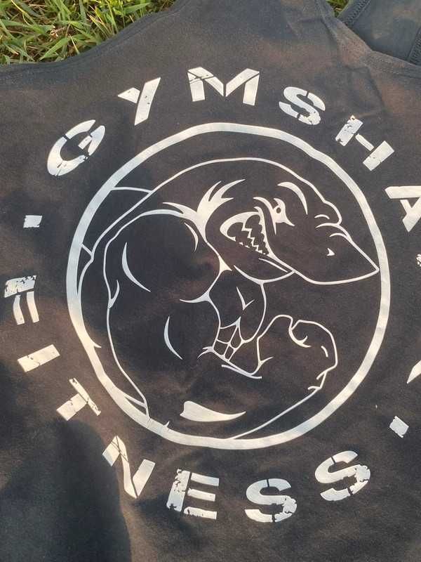 Koszulka męska tank top Gymshark siłownia czarny gym fitness M sport