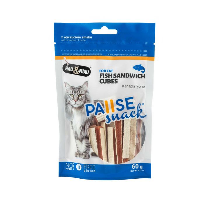 Hau&Miau Pausesnack przysmak dla kota kanapki rybne - 60g