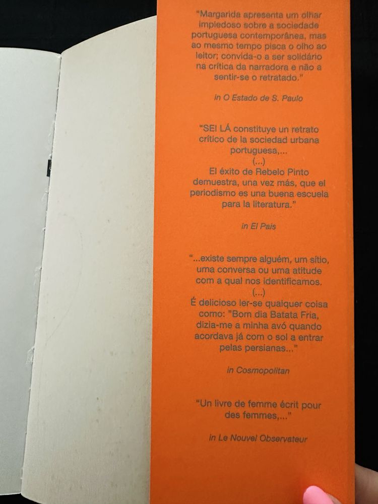 Livro Sei Lá, de Margarida Rebelo Pinto
