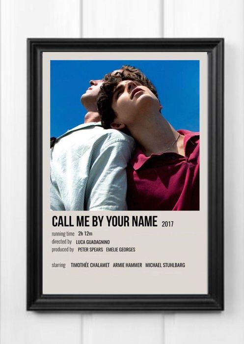 Plakat A4 kodak cmbyn call me by your name