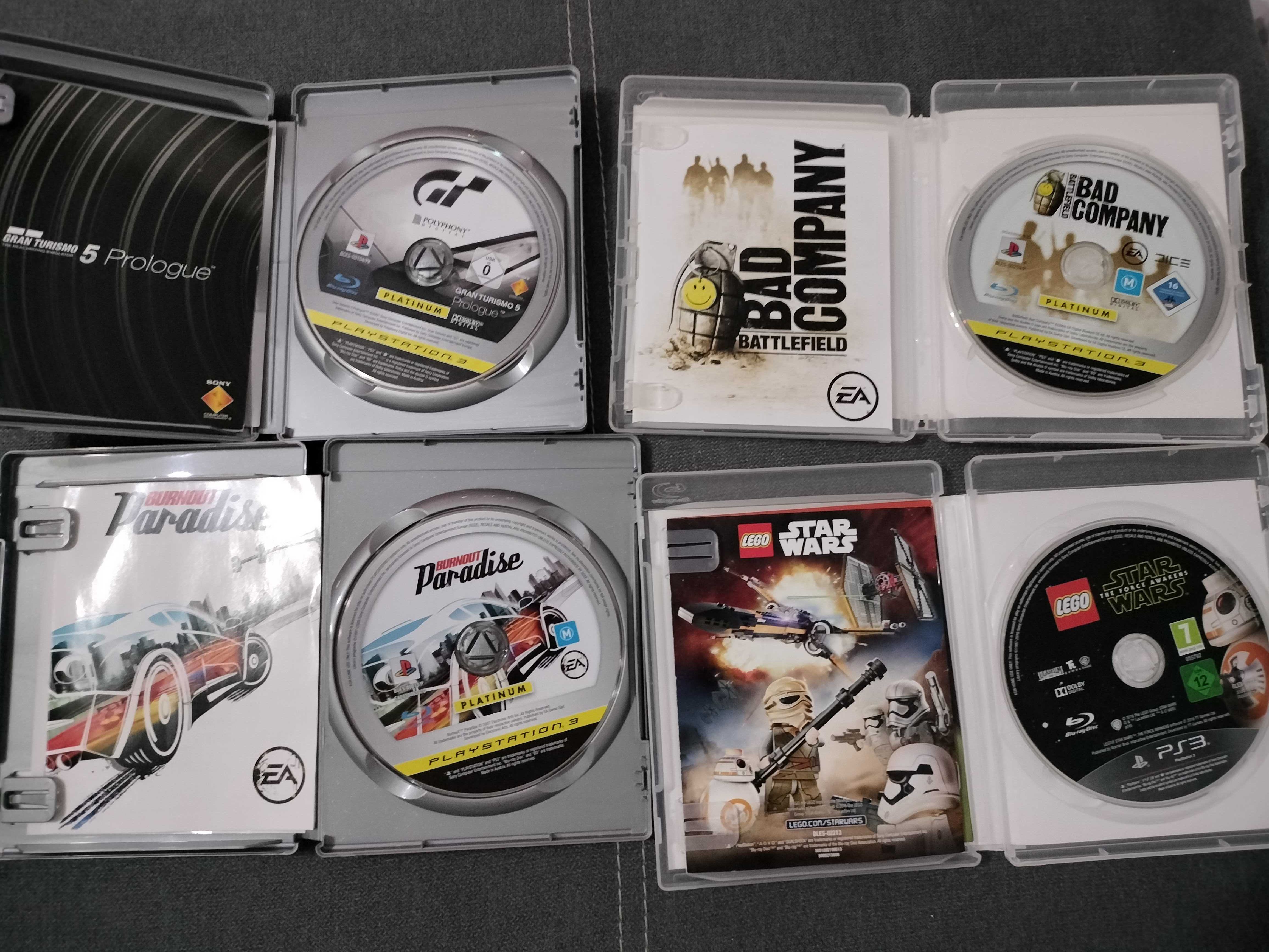 Battlefield Bad Company Gran Turismo 5 Burnout Paradise Star Wars PS3