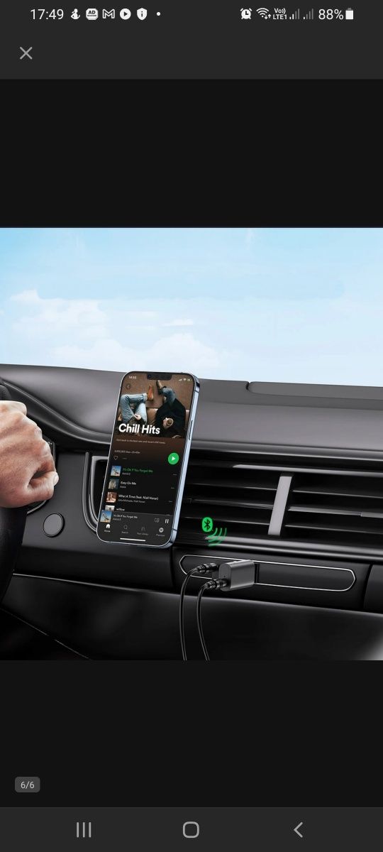 Adapter TRANSMITER FM radio Bluetooth odbiornik MP3 DŹWIĘKU USB + AUX